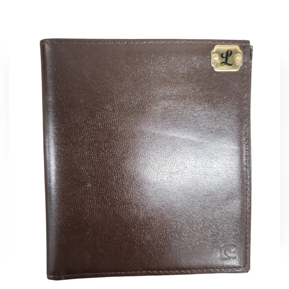 Vintage Pierre Cardin Boutique Brown‎ Leather Wallet Billfold